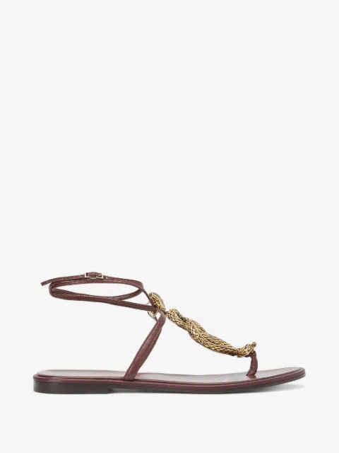 Roberto Cavalli sandales à motif peau de serpent