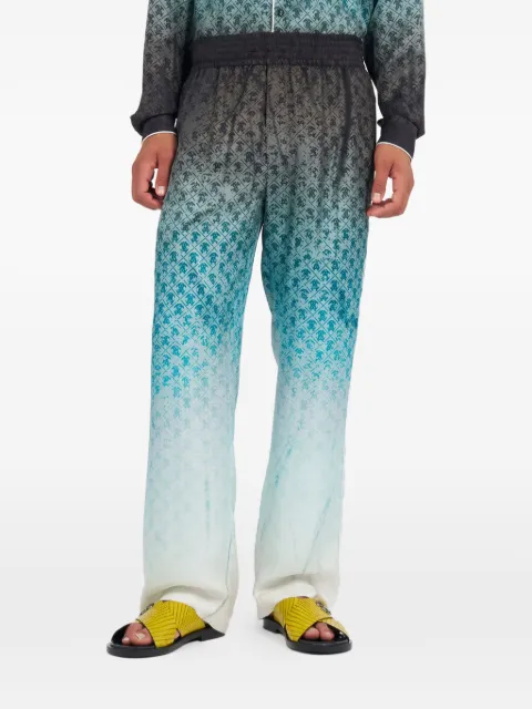 Roberto Cavalli monogram-print ombré trousers