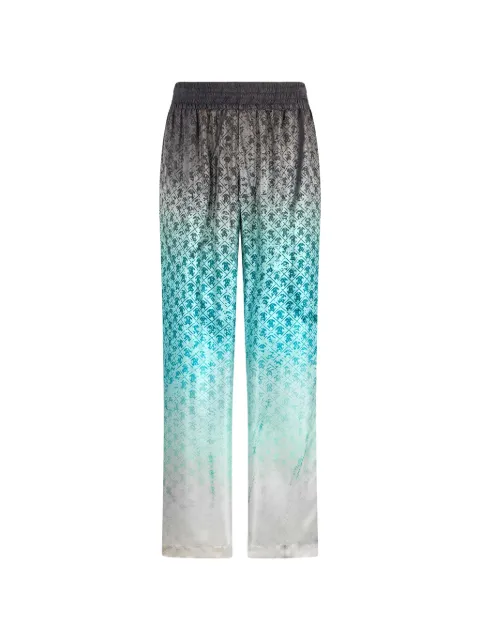 Roberto Cavalli monogram-print ombré trousers