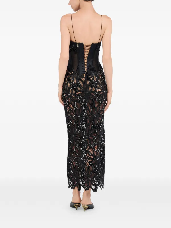 roberto cavalli black lace dress Roberto Cavalli Floral Lace Dress