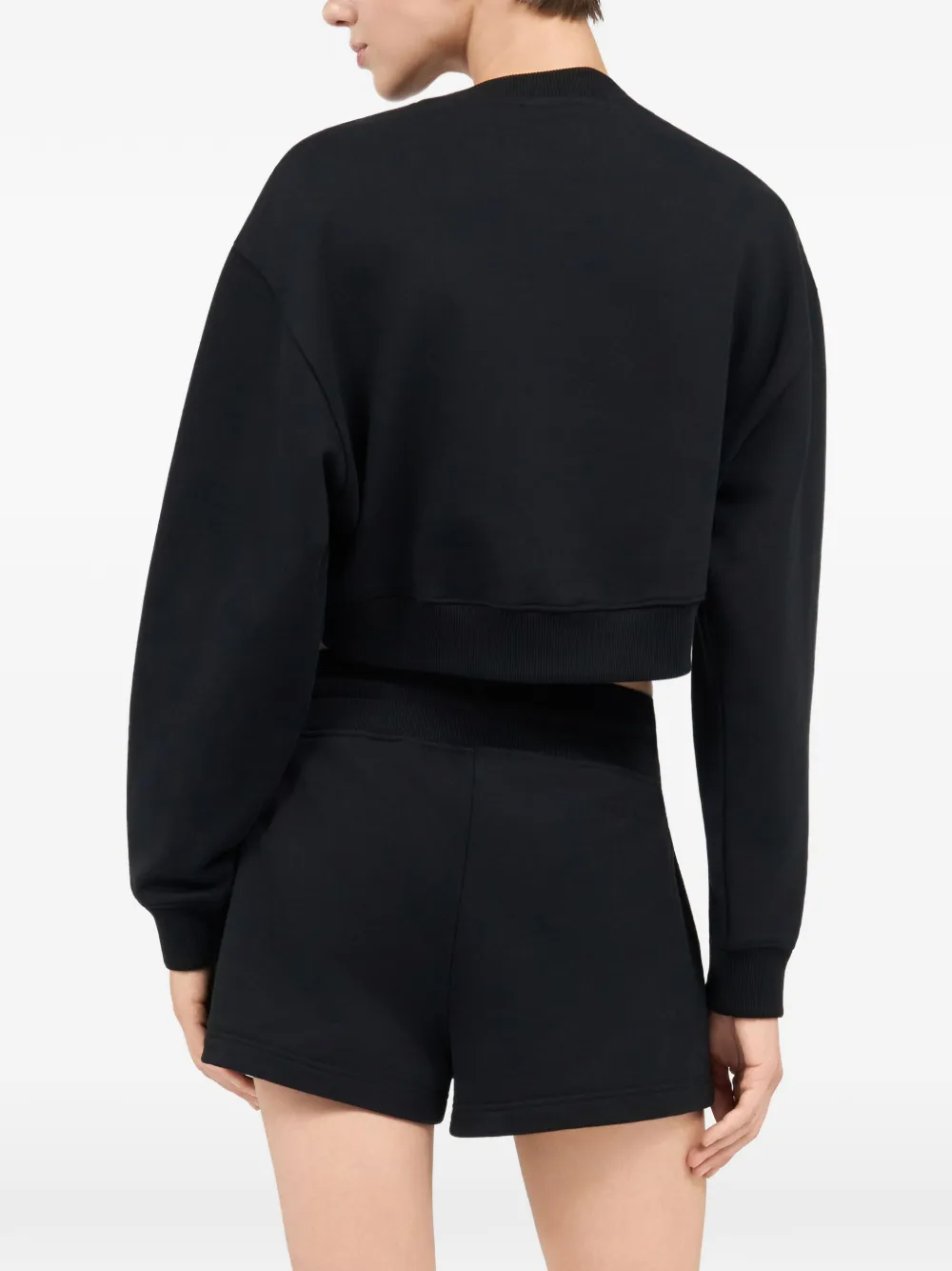 Roberto Cavalli Cropped trui met tijgerpatroon Zwart