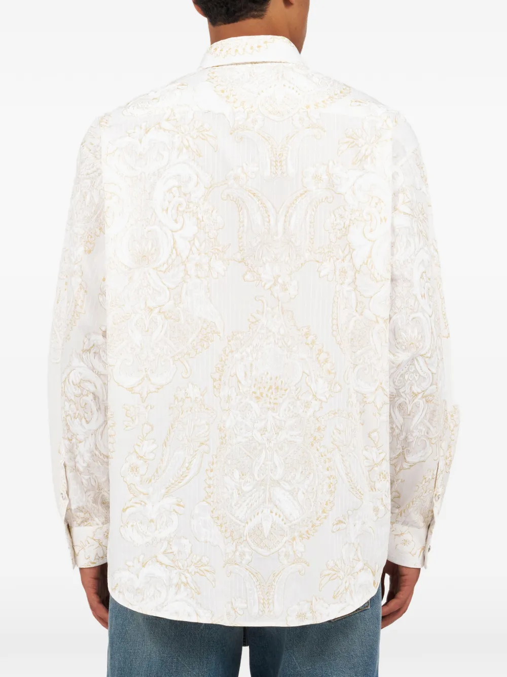 Roberto Cavalli Overhemd met patroon Wit