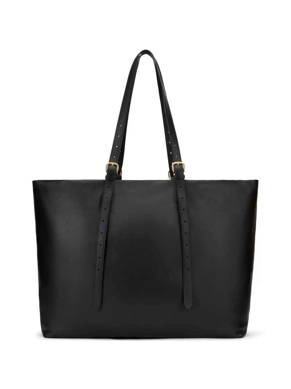 Roberto Cavalli Shopper met logopatch Zwart
