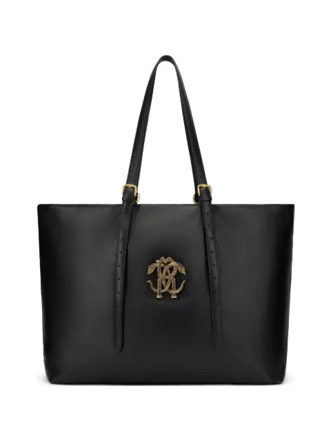 Roberto Cavalli logo-applique tote bag