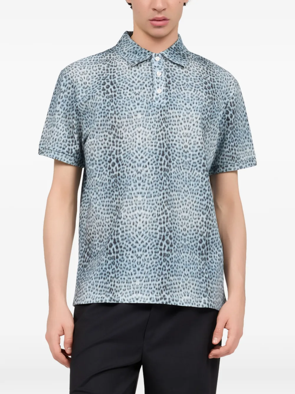 Roberto Cavalli Baby Jaguar poloshirt Blauw