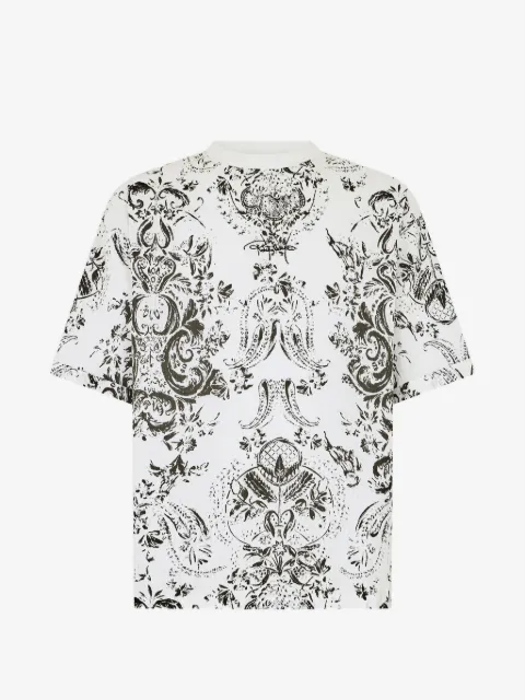 Roberto Cavalli playera con estampado floral