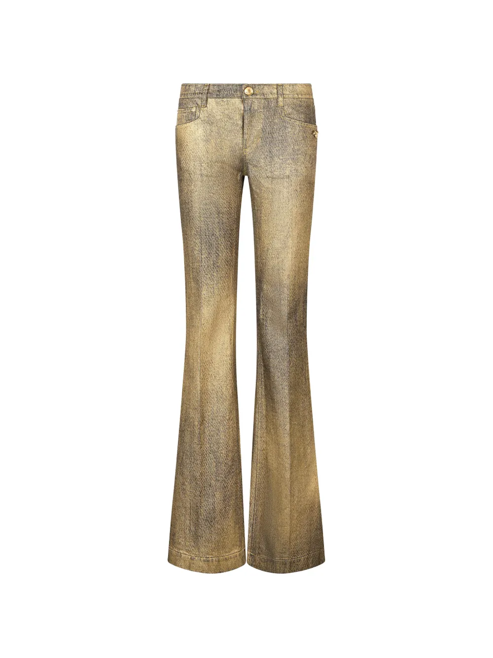Roberto Cavalli faded-effect flared jeans - Oro