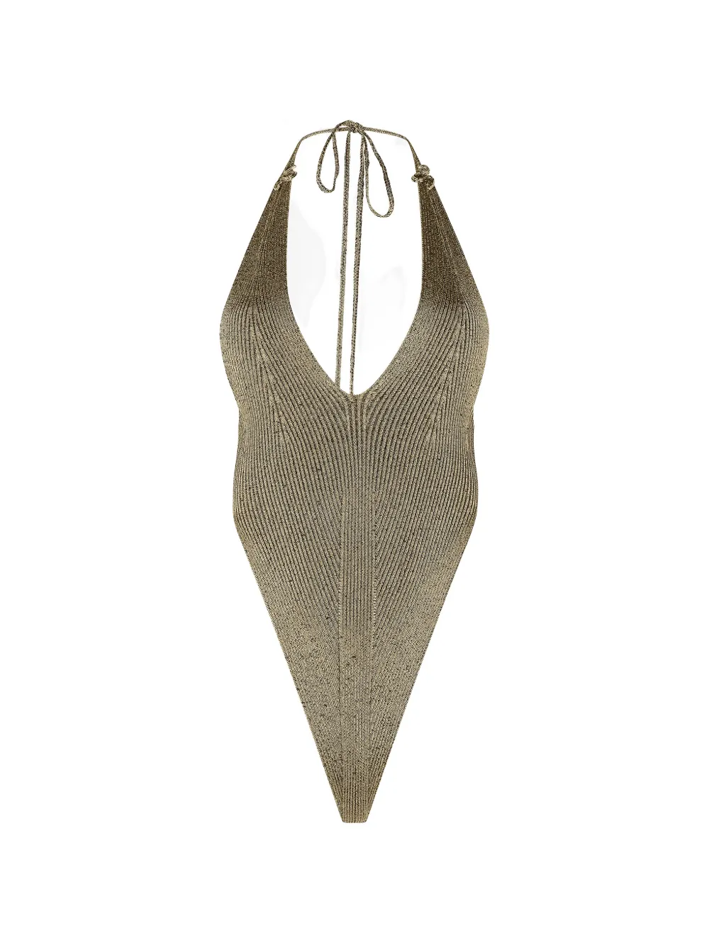 Roberto Cavalli ribbed bodysuit - Oro