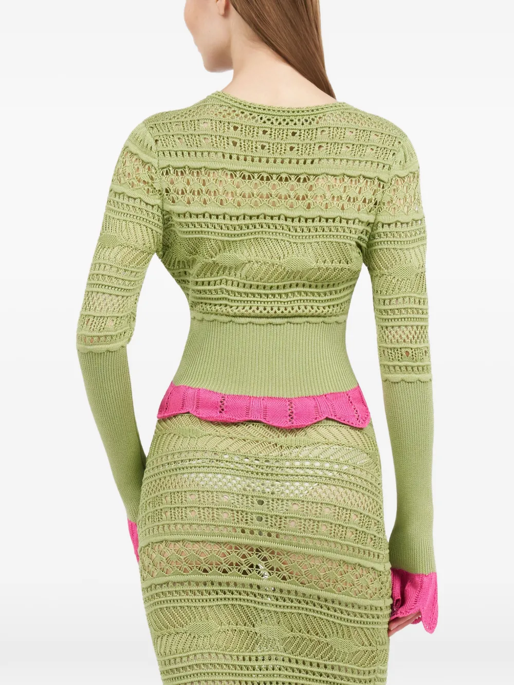 Roberto Cavalli Vest met contrasterend detail Groen