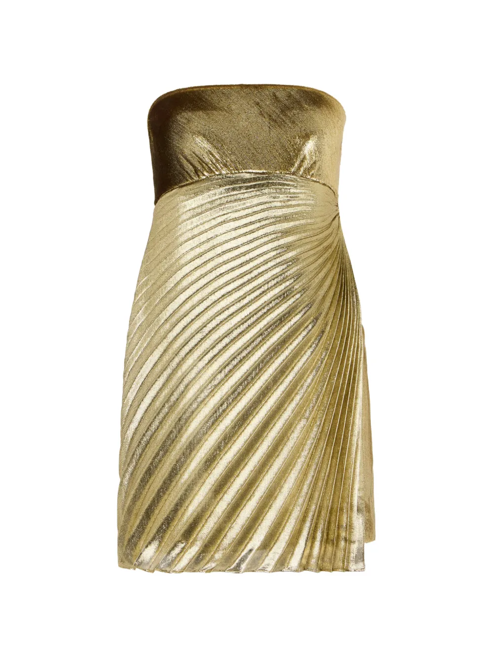 Roberto Cavalli metallic-effect mini dress - Gold