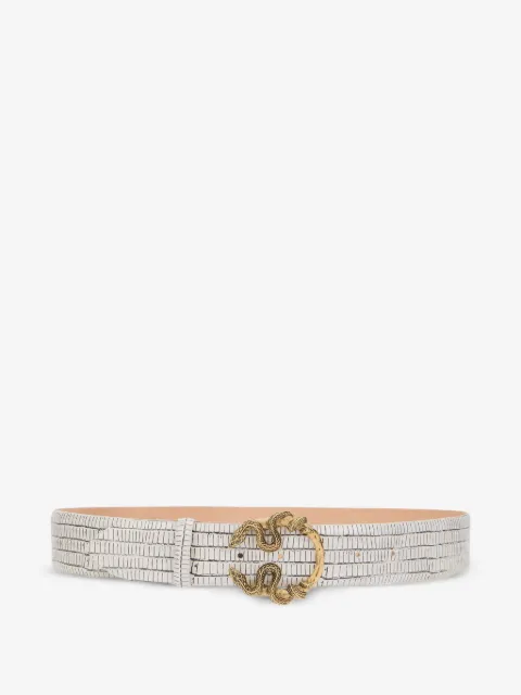 Roberto Cavalli snake-buckle belt