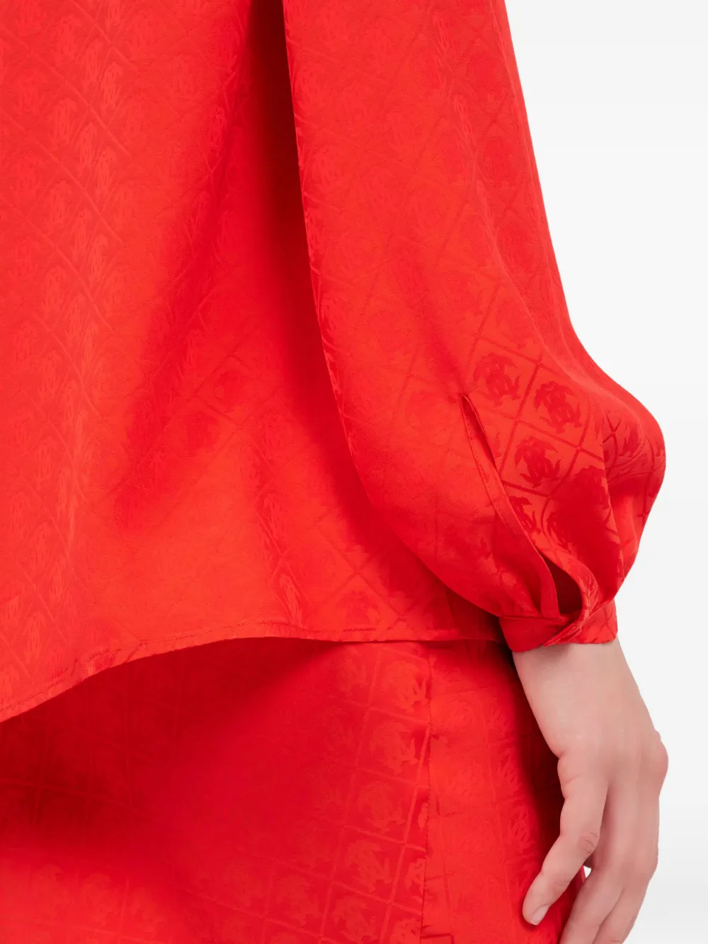 Roberto Cavalli Blouse met uitgesneden detail Rood