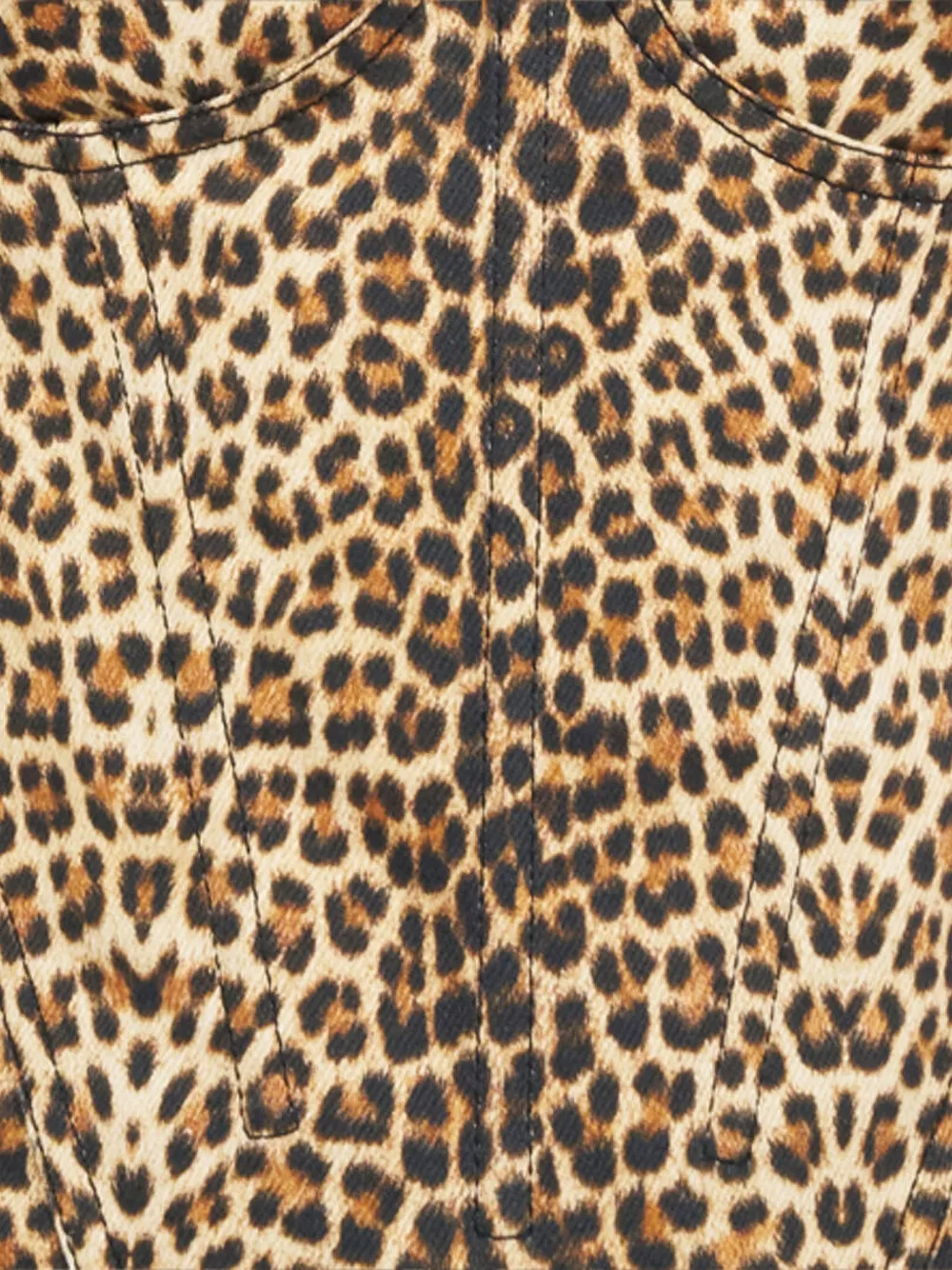 Roberto Cavalli レオパード フレイド ドレス | ニュートラル