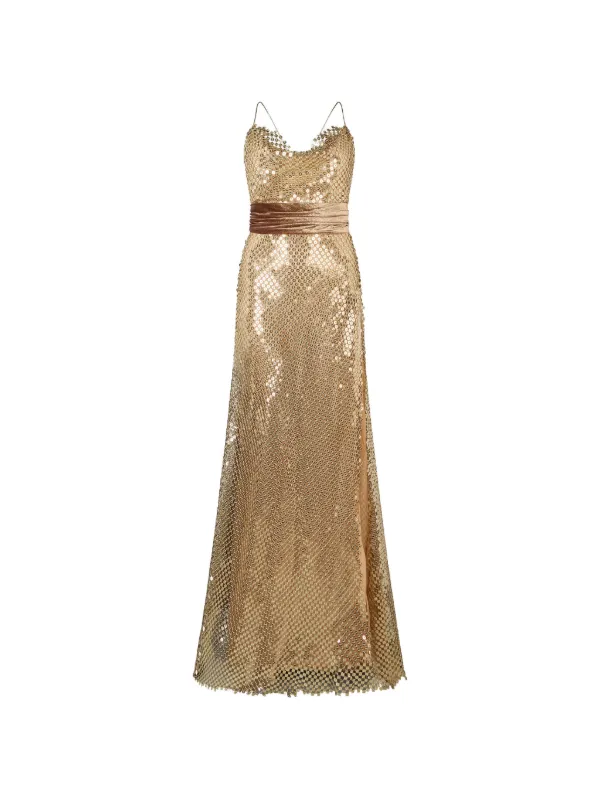 roberto cavalli gold sequin dress Roberto Cavalli Gold Sequin Mini Dress