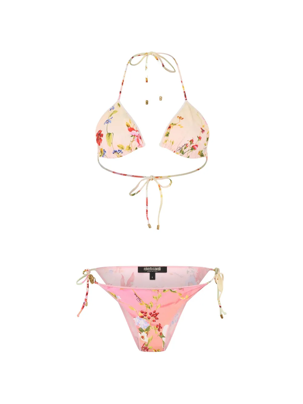 Roberto Cavalli Bikini a fiori - Rosa