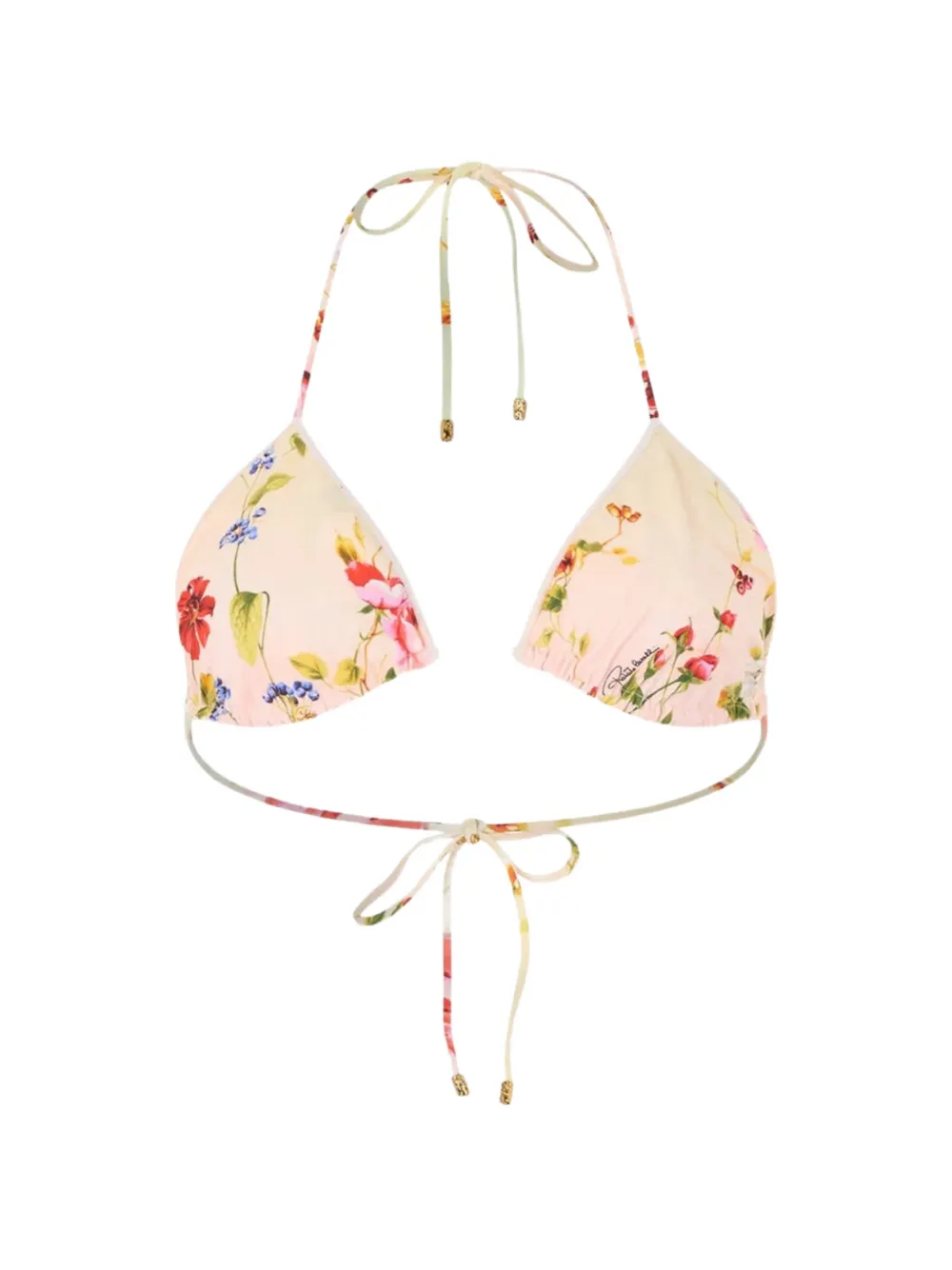 Roberto Cavalli Bikini mit Blumen-Print - Rosa