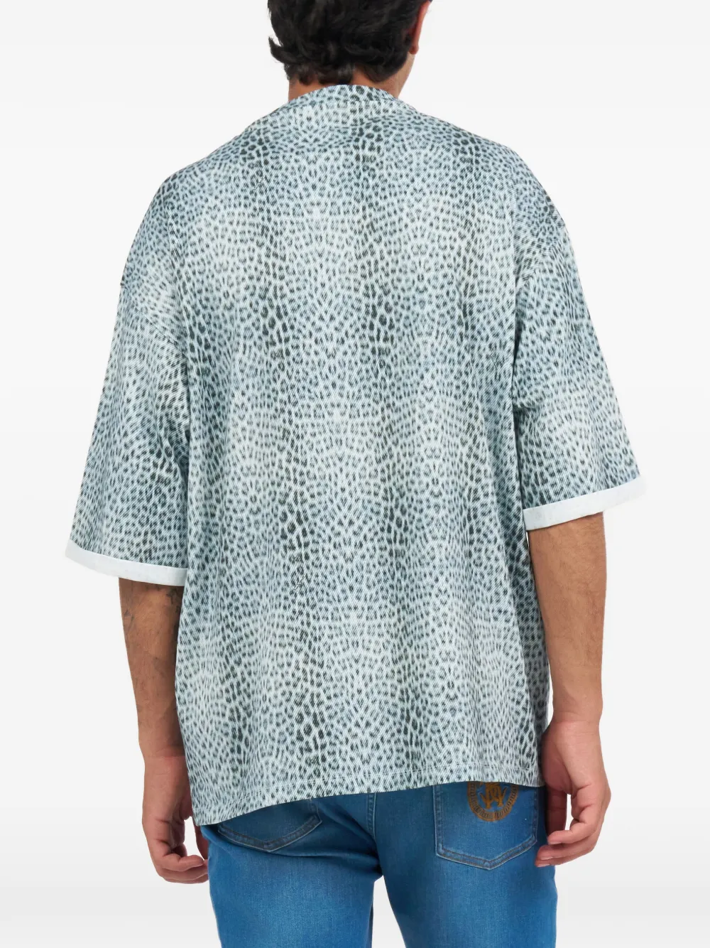 Roberto Cavalli Baby Jaguar T-shirt Blauw
