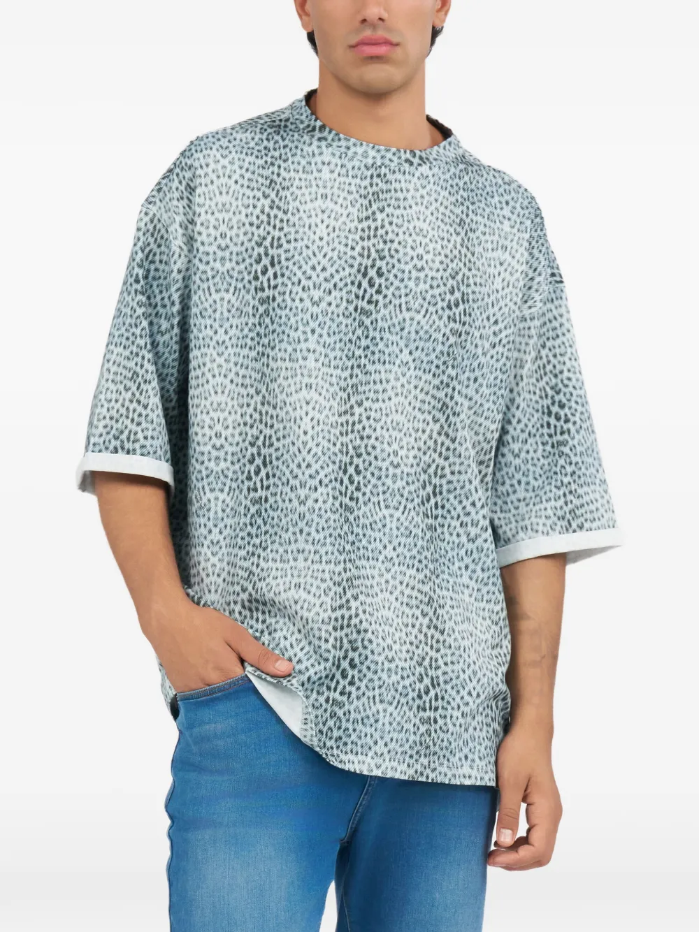 Roberto Cavalli Baby Jaguar T-shirt Blauw