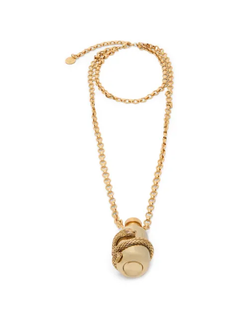 Roberto Cavalli snake-motif pendant necklace