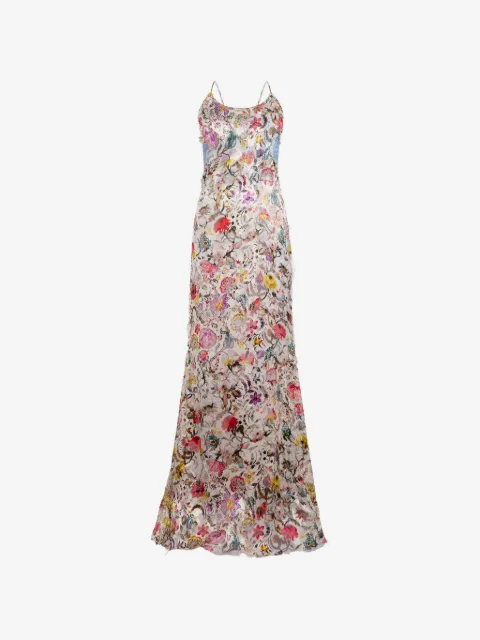 Roberto Cavalli floral print slip dress