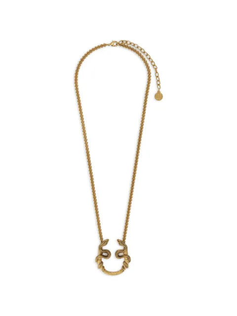 Roberto Cavalli snake-pendant chain necklace