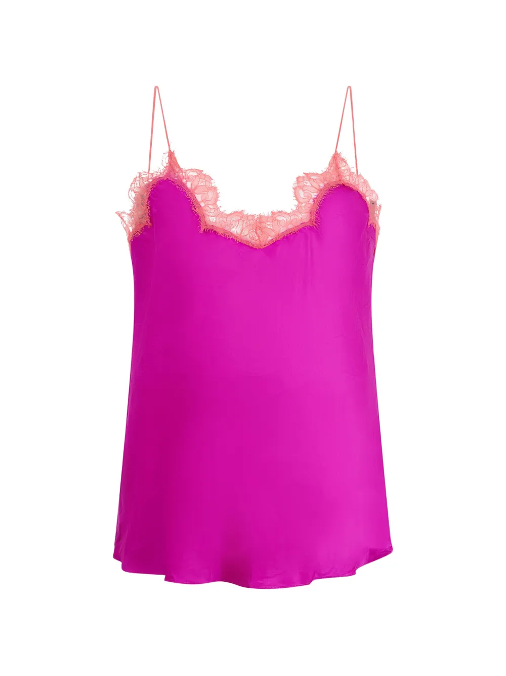 Roberto Cavalli lace-trim blouse - Rosa