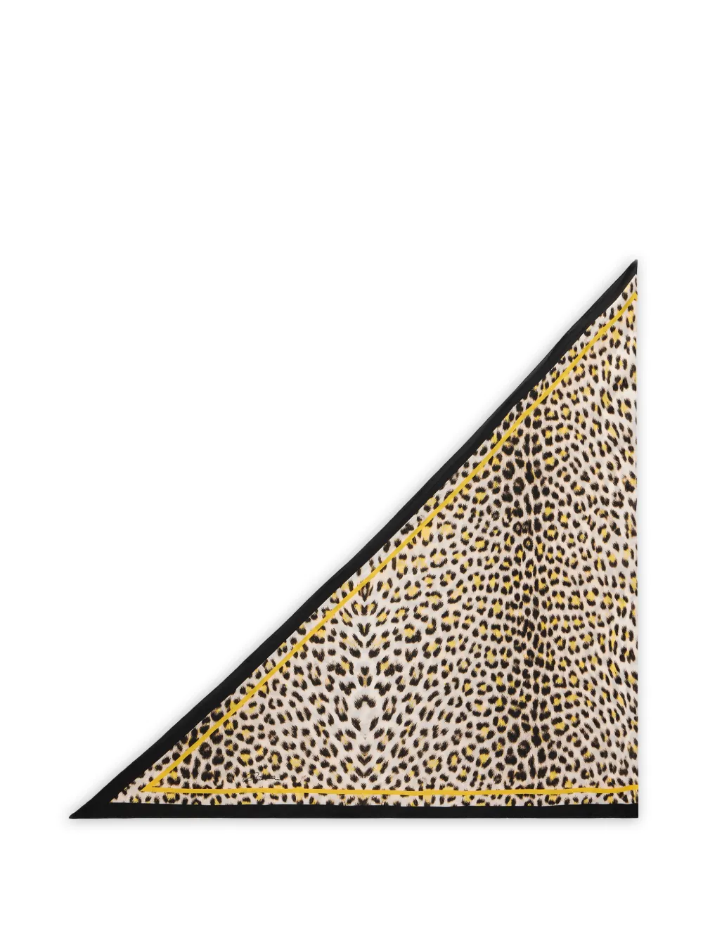Roberto Cavalli Pop Jaguar silk scarf - Toni neutri