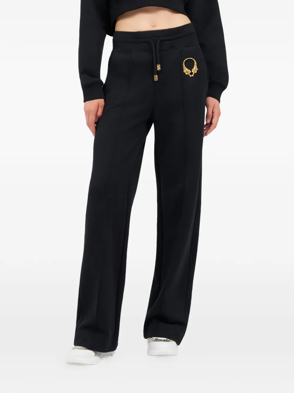 Roberto Cavalli Trainingsbroek met logoplakkaat Zwart