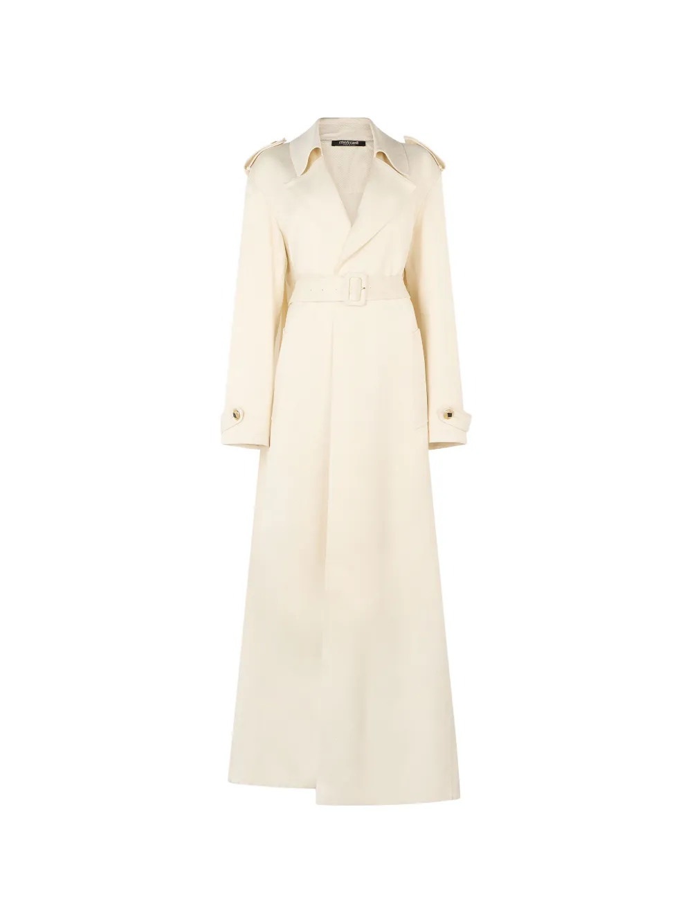 Roberto Cavalli pleated belted trench coat - Toni neutri