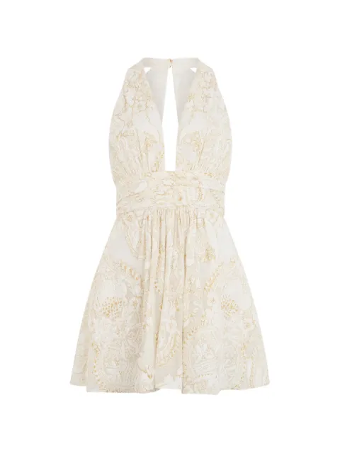 Roberto Cavalli ornamental-motif mini dress