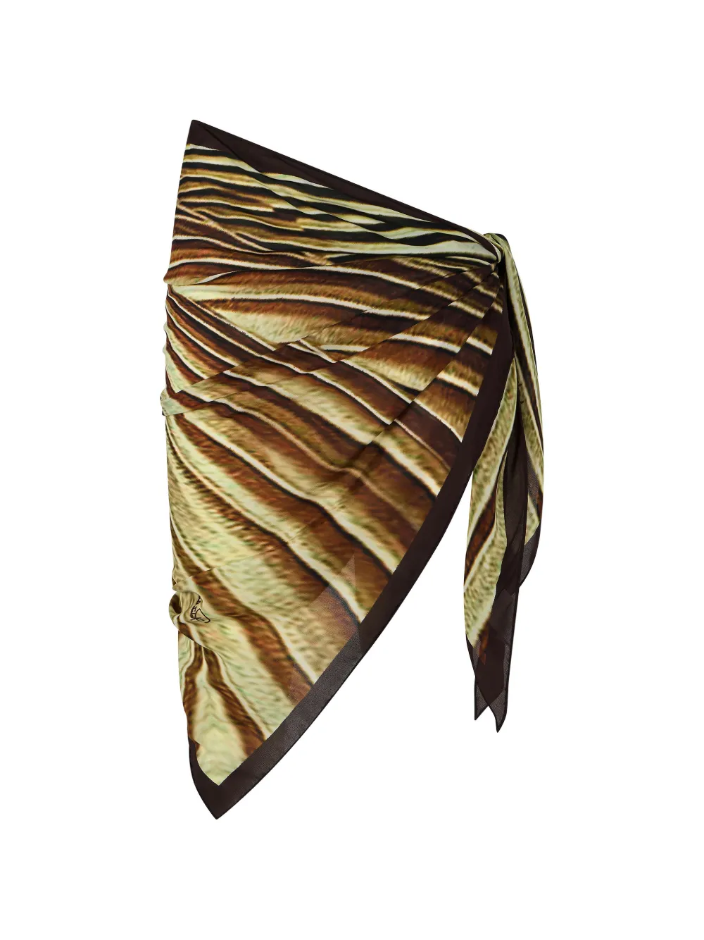 Roberto Cavalli Pareo mit Print - Braun