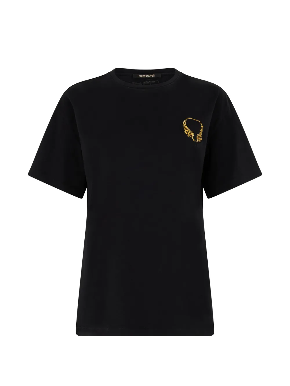Roberto Cavalli embroidered-logo T-shirt - Nero