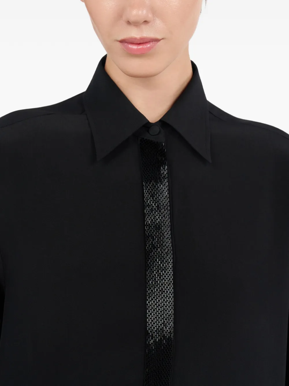 Roberto Cavalli Blouse met strepen Zwart