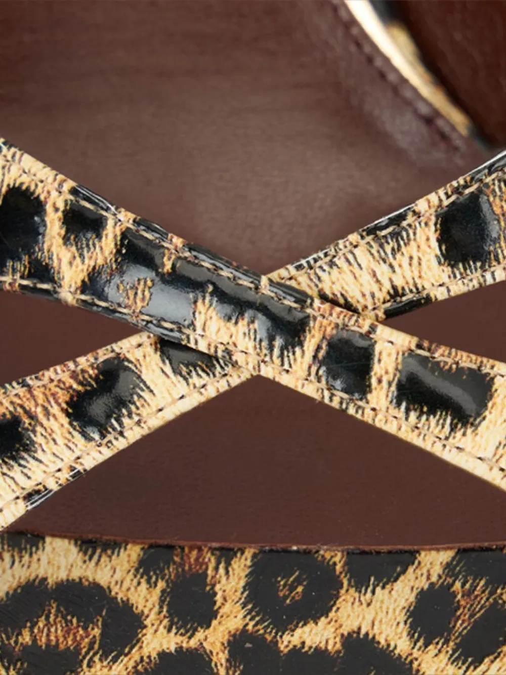 leopard-print sandals
