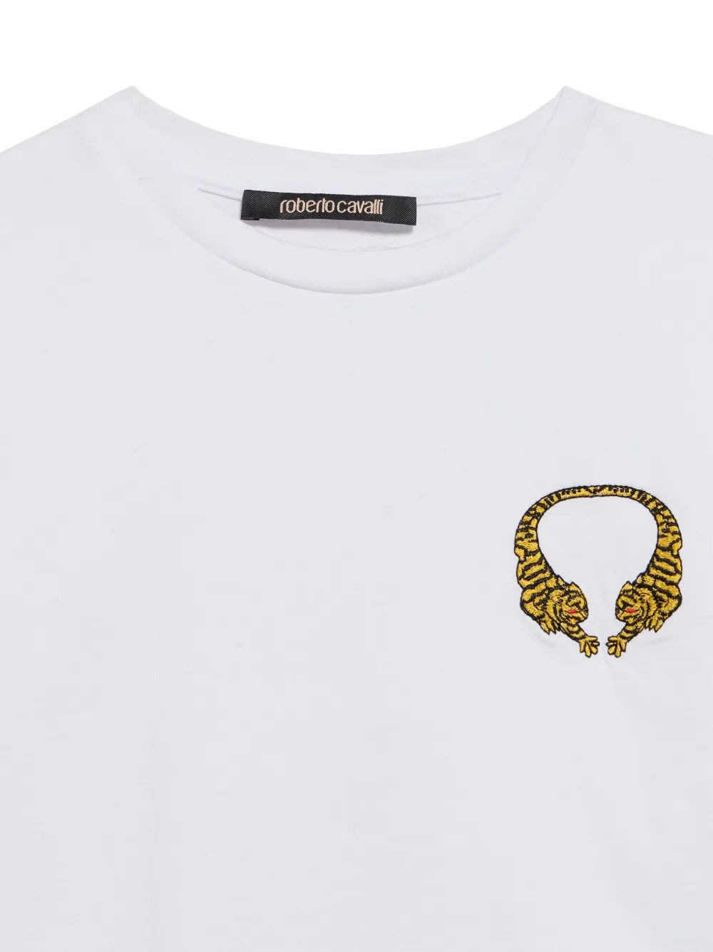  Roberto Cavalli Cropped T-shirt - White 