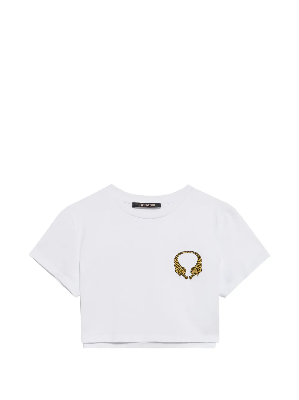 Roberto Cavalli cropped T-shirt - Bianco