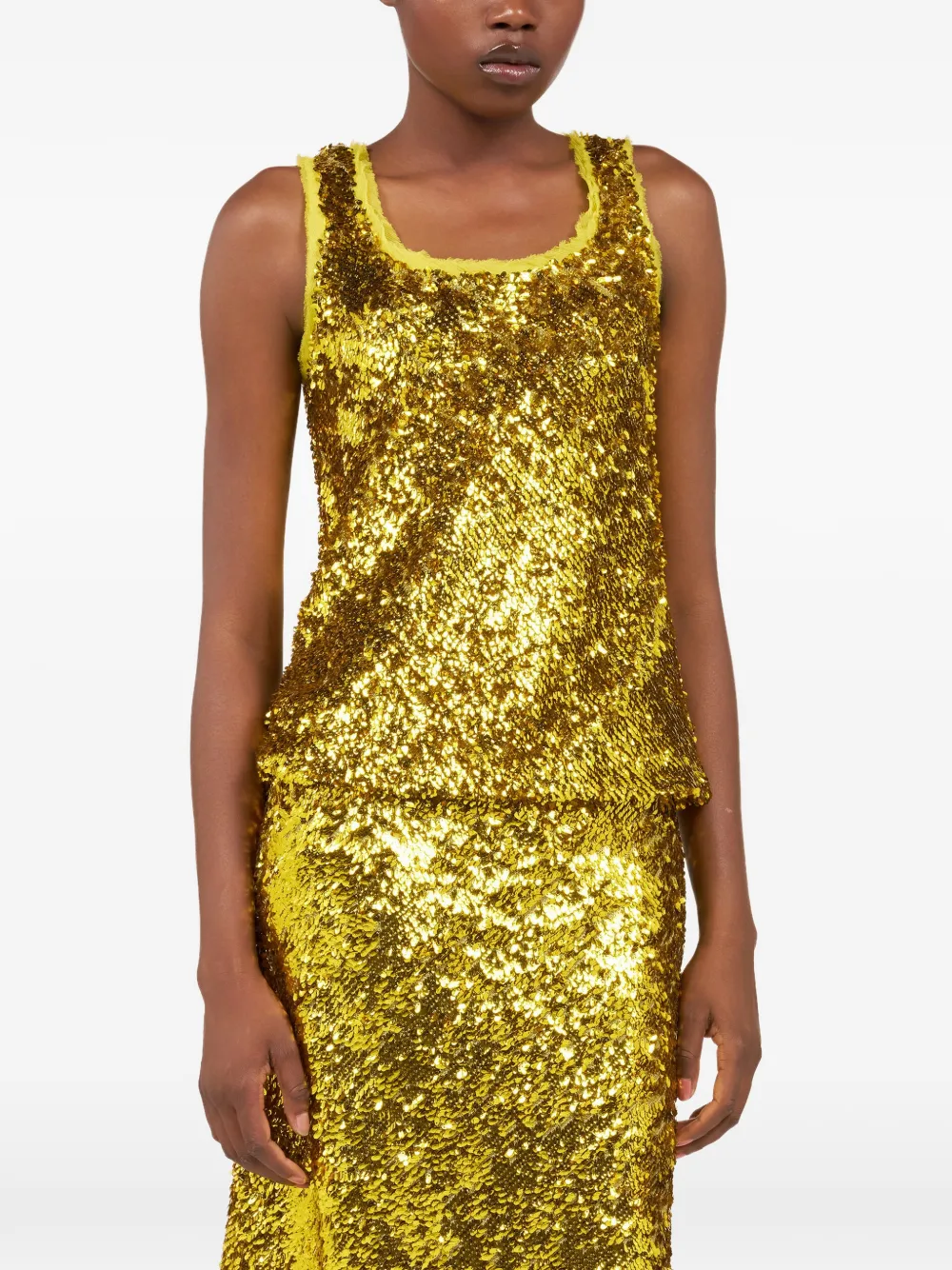  Roberto Cavalli Sleeveless Top - Yellow 