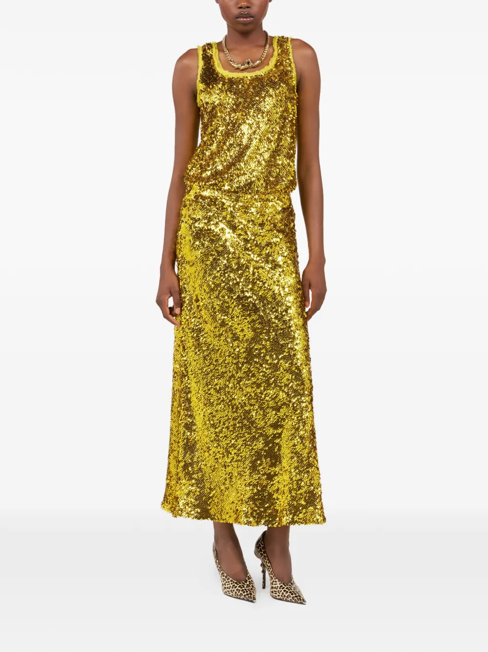  Roberto Cavalli Sleeveless Top - Yellow 