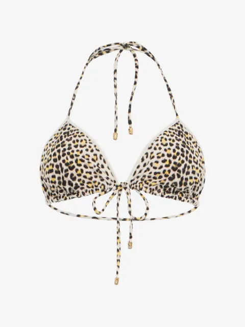 Roberto Cavalli bikini noué à imprimé animalier