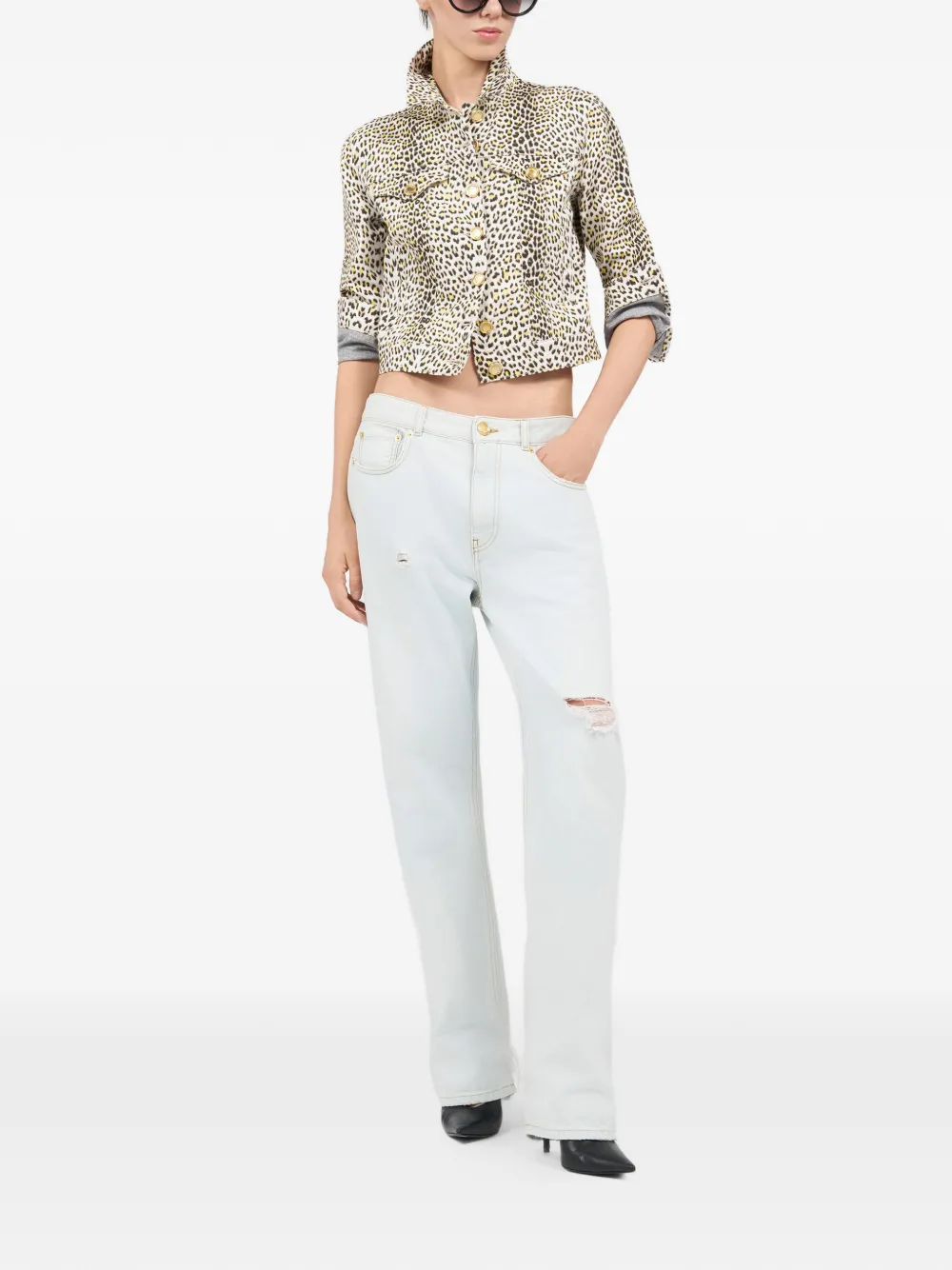  Roberto Cavalli Pop Jaguar Jacket - Yellow 