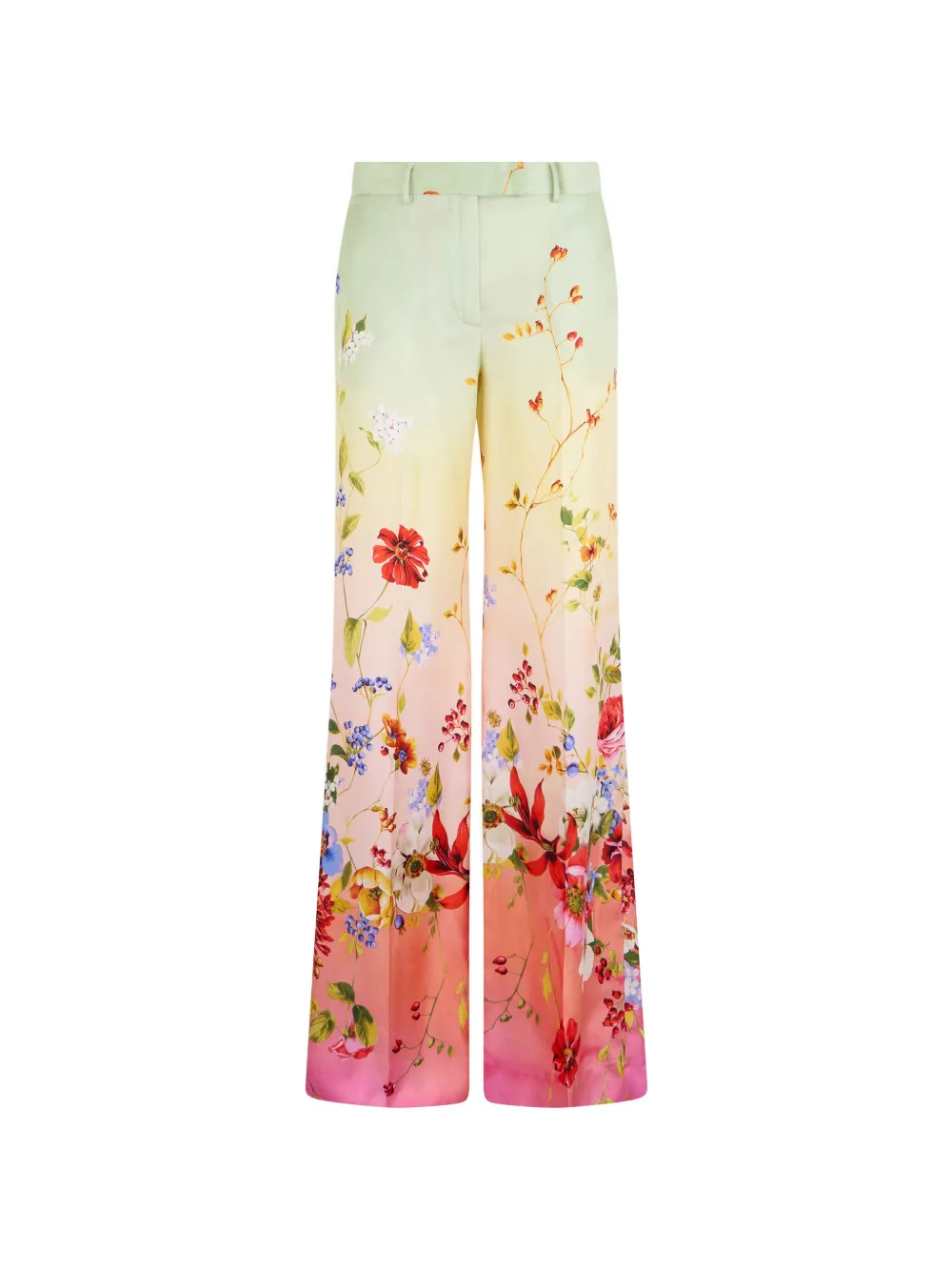 Roberto Cavalli floral print trousers - Verde
