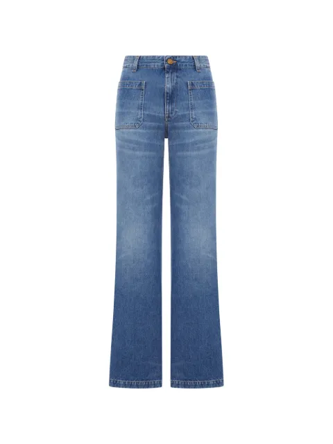 Seafarer patch-pocket flared jeans