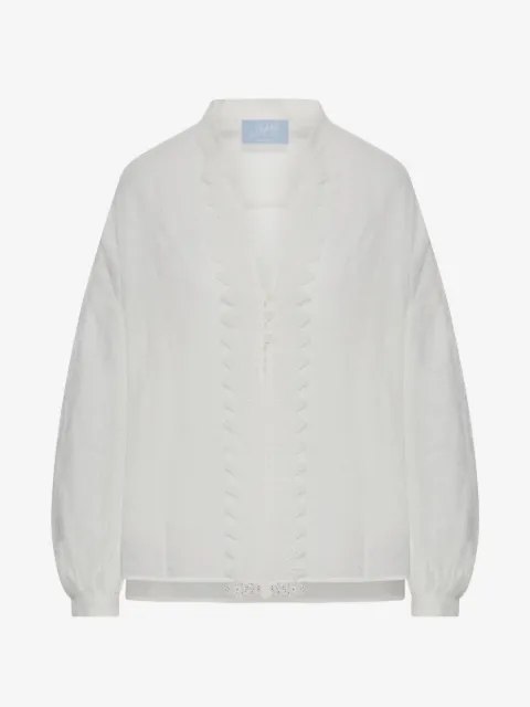Seafarer Lena lace-details blouse