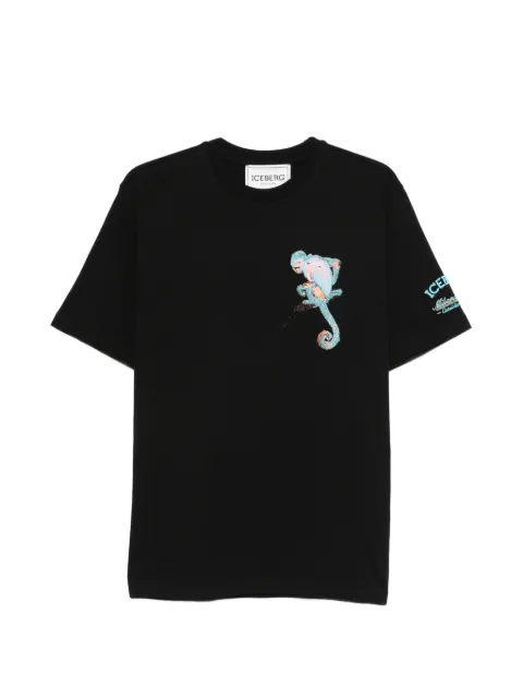 Iceberg monkey-embroidered T-shirt