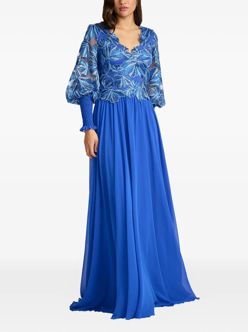 Tadashi Shoji Jurk met bloemenprint Blauw