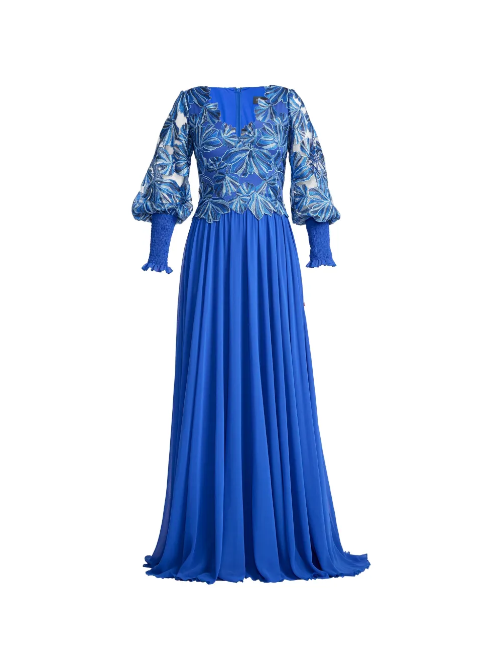 Tadashi Shoji floral long-sleeve dress - Blu