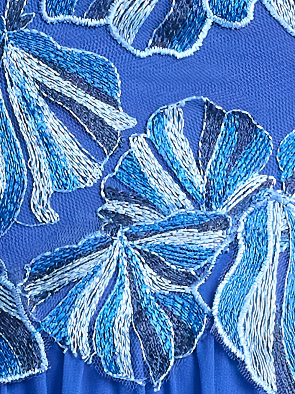 Tadashi Shoji Jurk met bloemenprint Blauw