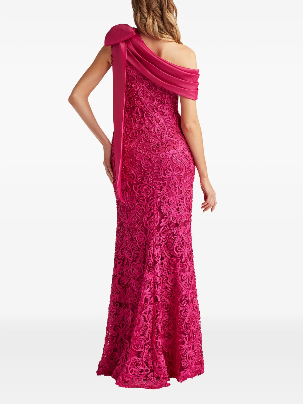 Tadashi Shoji Asymmetrische maxi-jurk Roze
