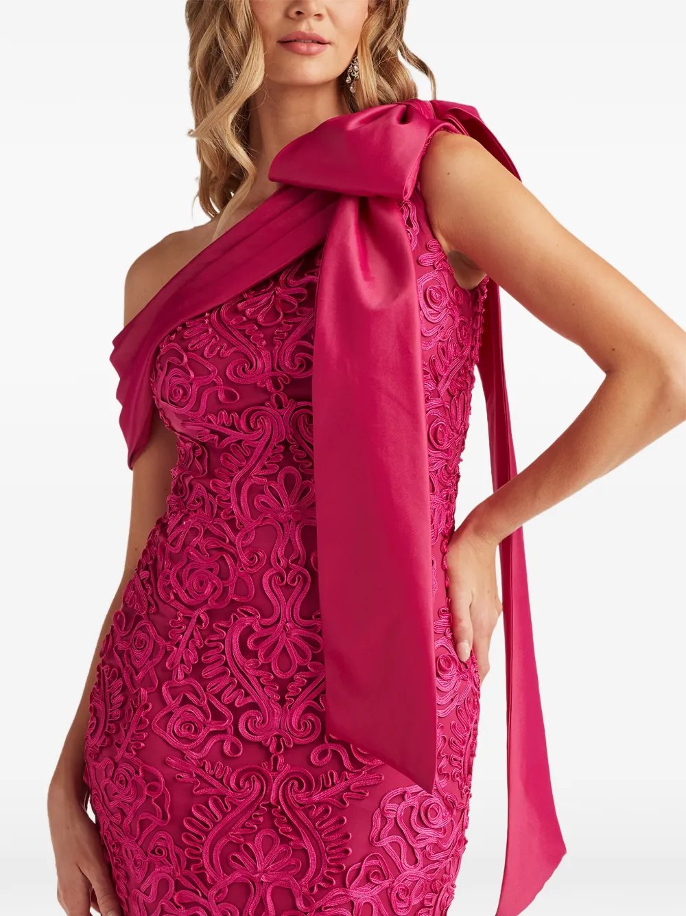 Tadashi Shoji Asymmetrische maxi-jurk Roze