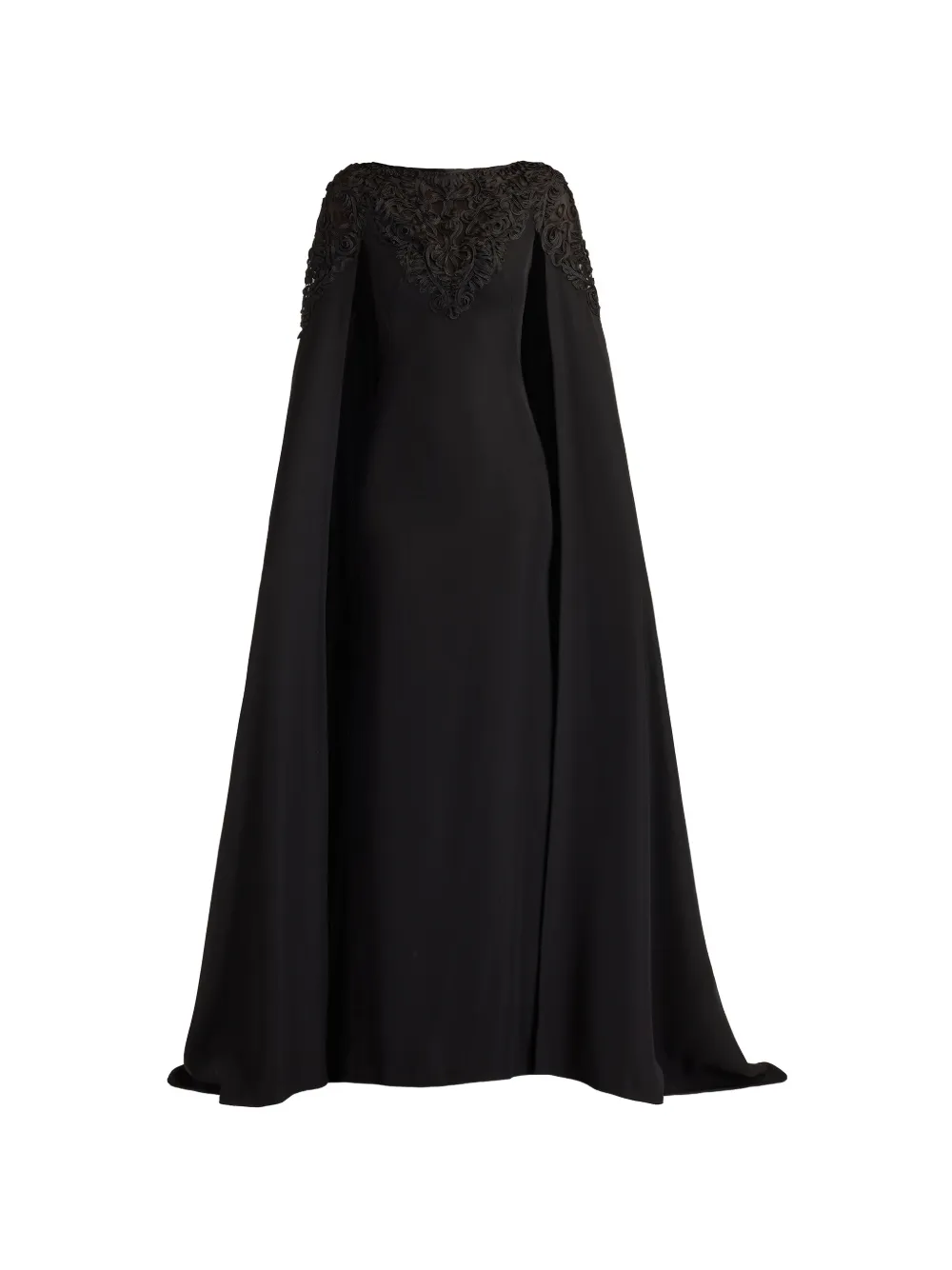 Tadashi Shoji cape-style maxi dress - Black